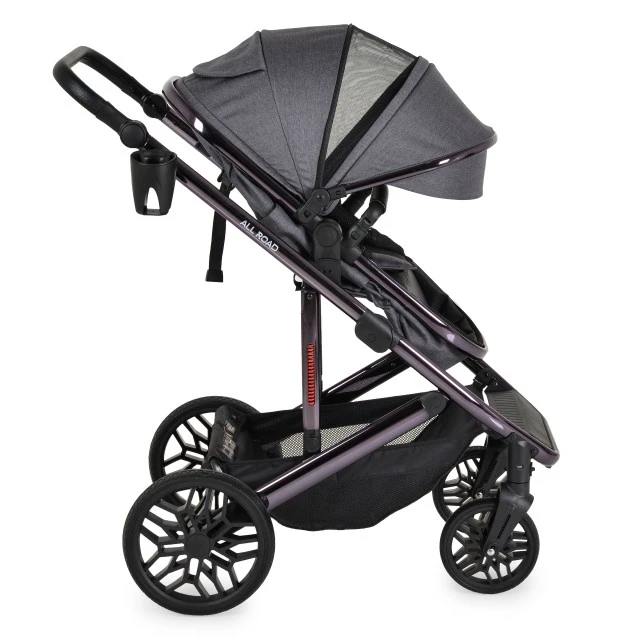 All road Grey combination stroller