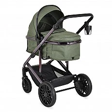 All road Dark-green combination stroller