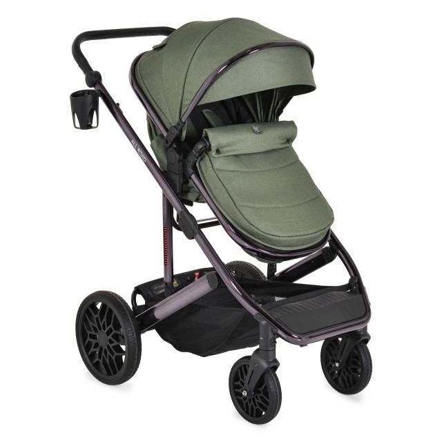 All road Dark-green combination stroller