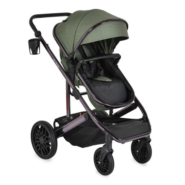 All road Dark-green combination stroller