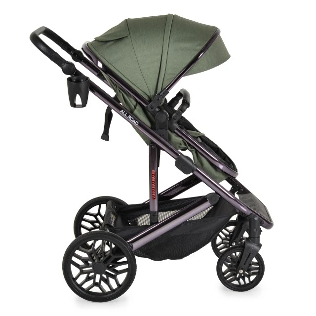 All road Dark-green combination stroller
