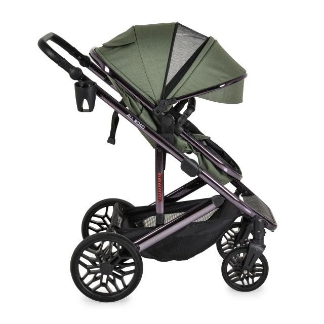 All road Dark-green combination stroller