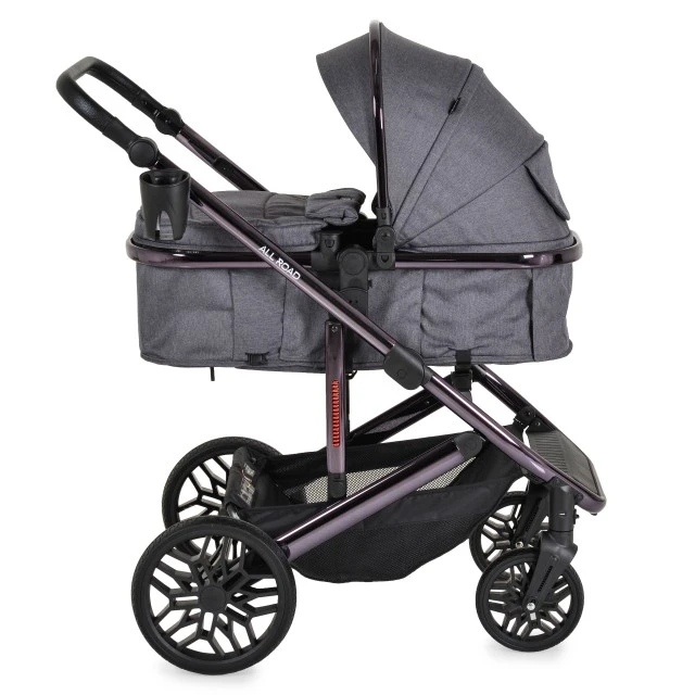 All road Grey combination stroller