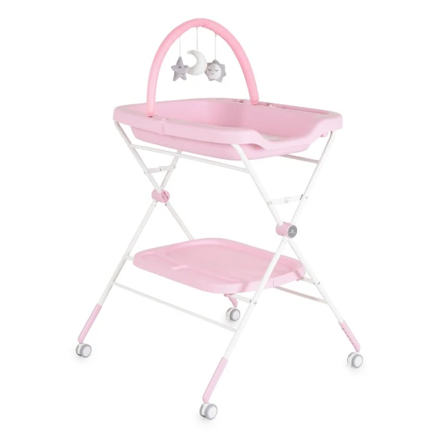 Multifunctional changing table Croco pink