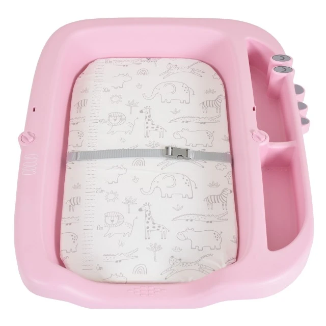 Multifunctional changing table Croco pink