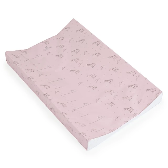 Soft changing mat 44x67 Pink Giraffe