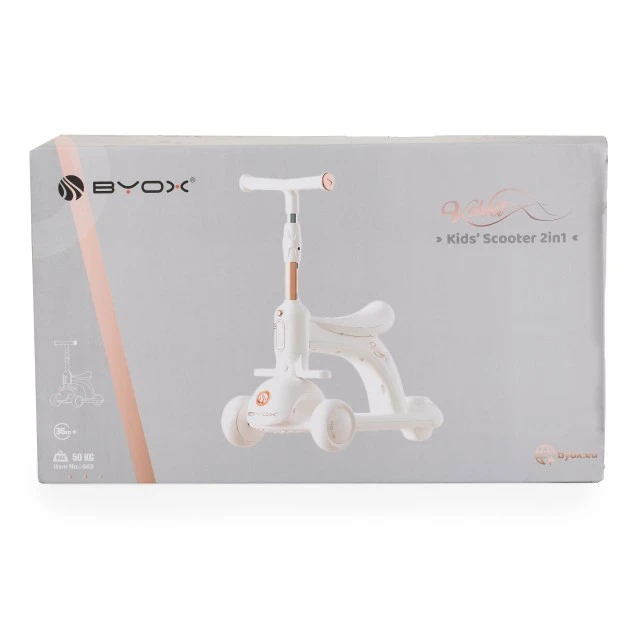 Scooter Velvet Royal White