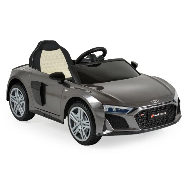 Battery car Audi R8 Spyder metallic gray
