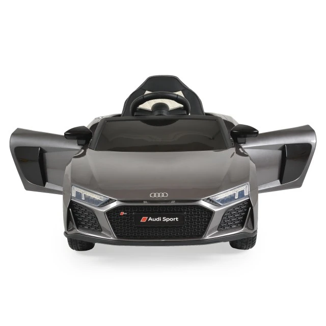 Battery car Audi R8 Spyder metallic gray