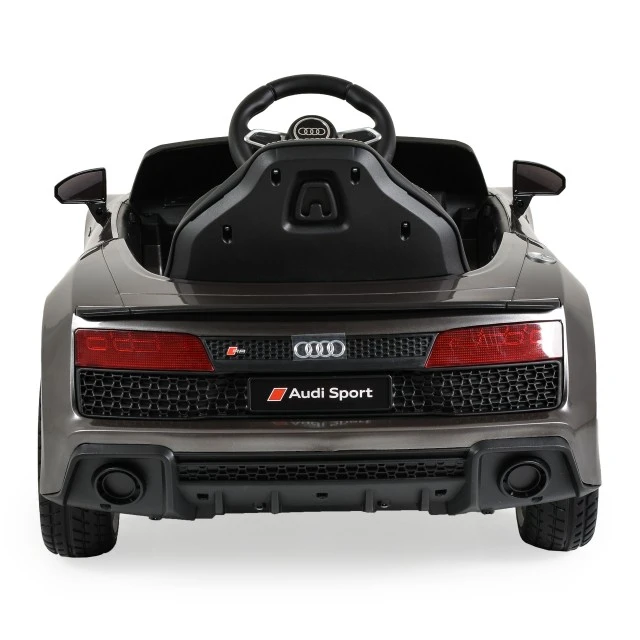 Battery car Audi R8 Spyder metallic gray