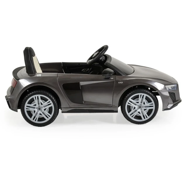 Battery car Audi R8 Spyder metallic gray