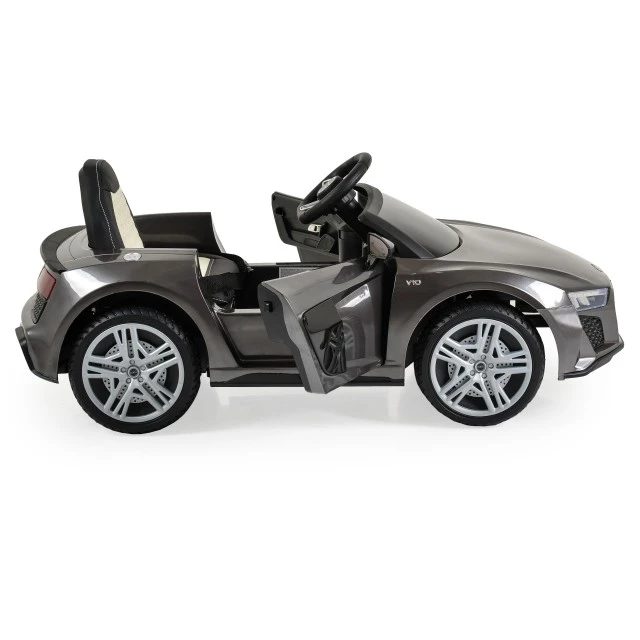 Battery car Audi R8 Spyder metallic gray