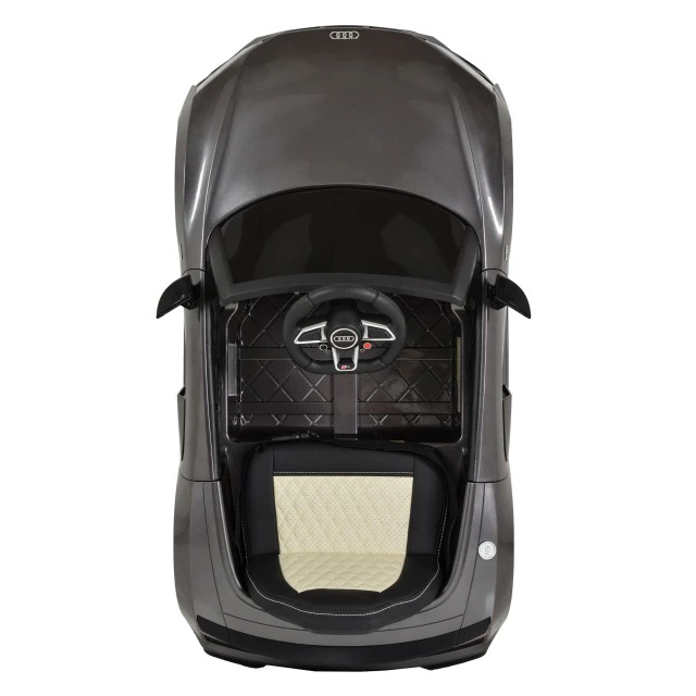 Battery car Audi R8 Spyder metallic gray