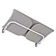 Bed divider Magic fold 150 cm gray