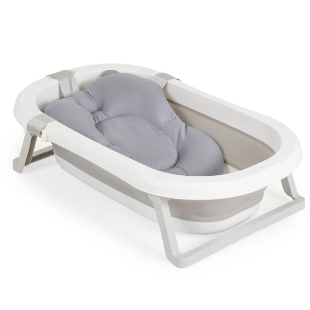 Bath set with folding bathtub Palma gray