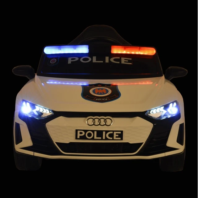 Battery car Audi RS e-tron 717 white police