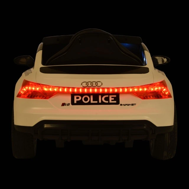 Battery car Audi RS e-tron 717 white police