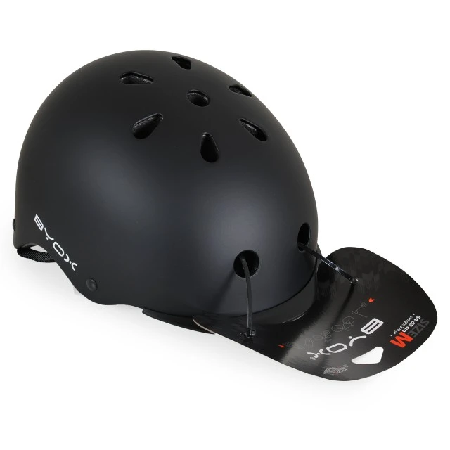 Skate Helmet Y09 black + (54-58 cm)