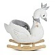 Swan plush swing