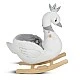 Swan plush swing