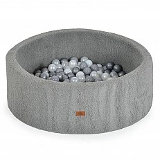 Soft pool Boucle with 200 balls gray