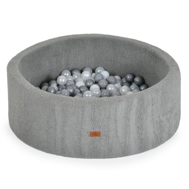 Soft pool Boucle with 200 balls gray