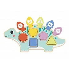 Wooden Sorter Puzzle Dinosaur HP066