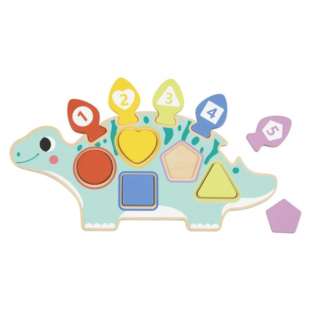 Wooden Sorter Puzzle Dinosaur HP066