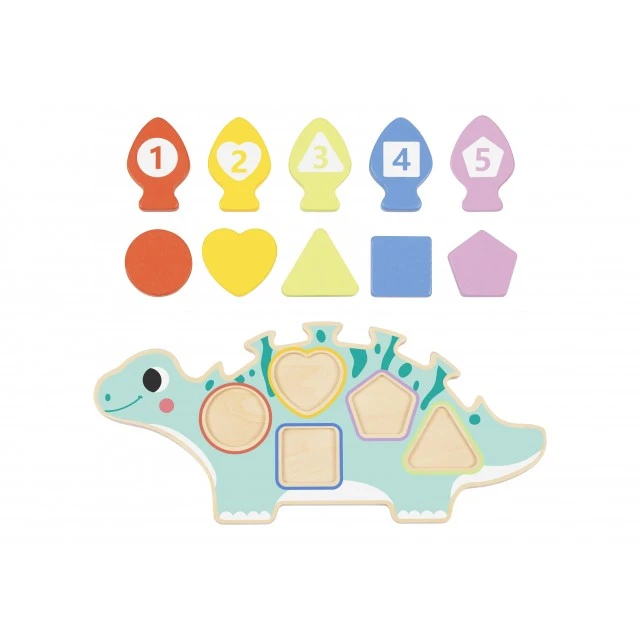 Wooden Sorter Puzzle Dinosaur HP066