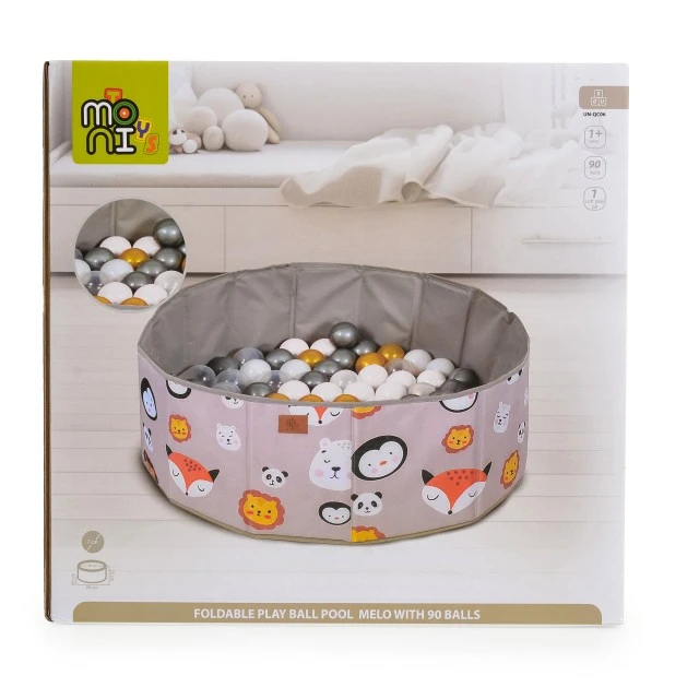 Foldable pool with 90 balls Melo-animals