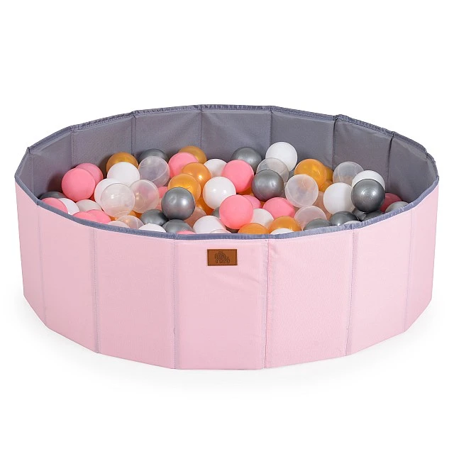 Foldable pool with 90 balls Melo-pink