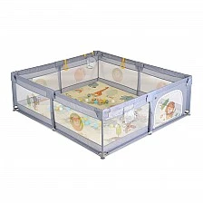 Playpen GameZone 180x200 with accessories grey