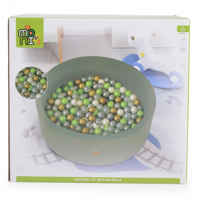 Pool with 200 balls - dark green BP02-5