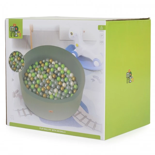 Pool with 200 balls - dark green BP02-5