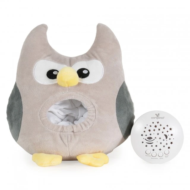 Нощна лампа и прожектор с бял шум Owlie