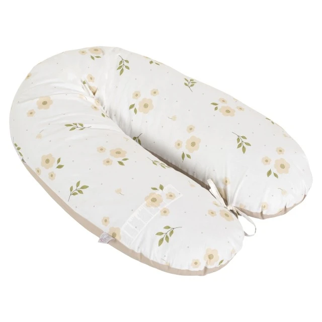 Hugsy pregnancy and nursing pillow beige