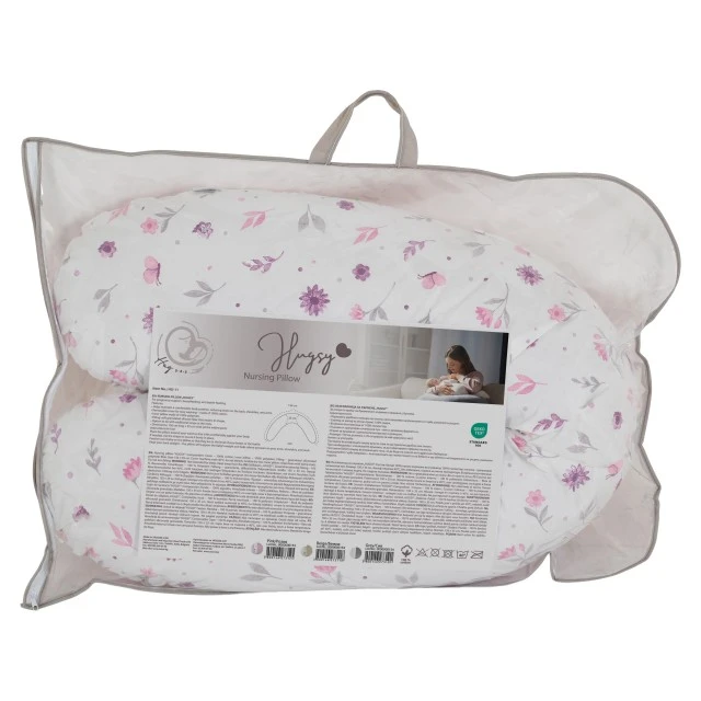 Hugsy Pregnancy and Nursing Pillow Pink