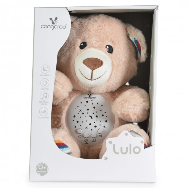 Lulo Bear Night Light and White Noise Projector