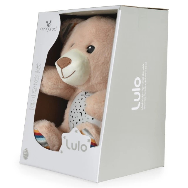 Lulo Bear Night Light and White Noise Projector