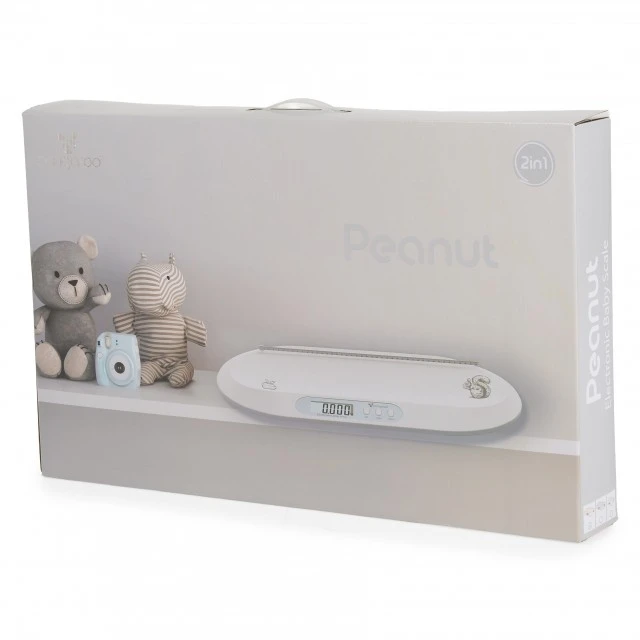 Електронна везна за бебета Peanut white