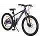 Bicycle with alloy 24" Clasher Purple gears