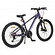 Bicycle with alloy 24" Clasher Purple gears