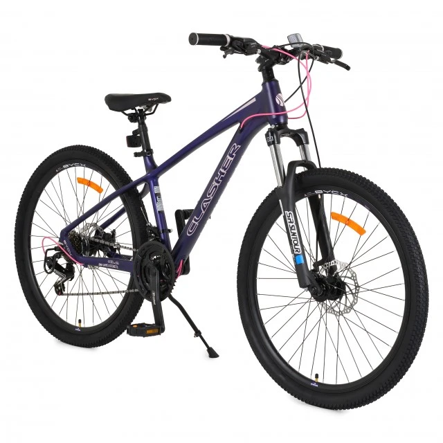 Bicycle with alloy 26" Clasher Purple gears