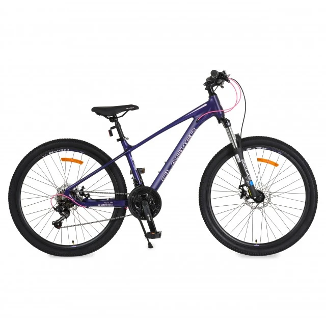 Bicycle with alloy 26" Clasher Purple gears