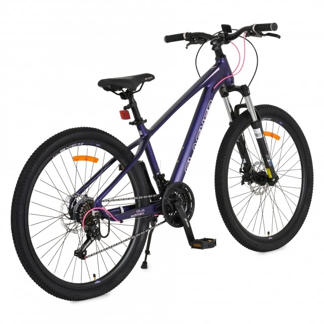 Bicycle with alloy 26" Clasher Purple gears