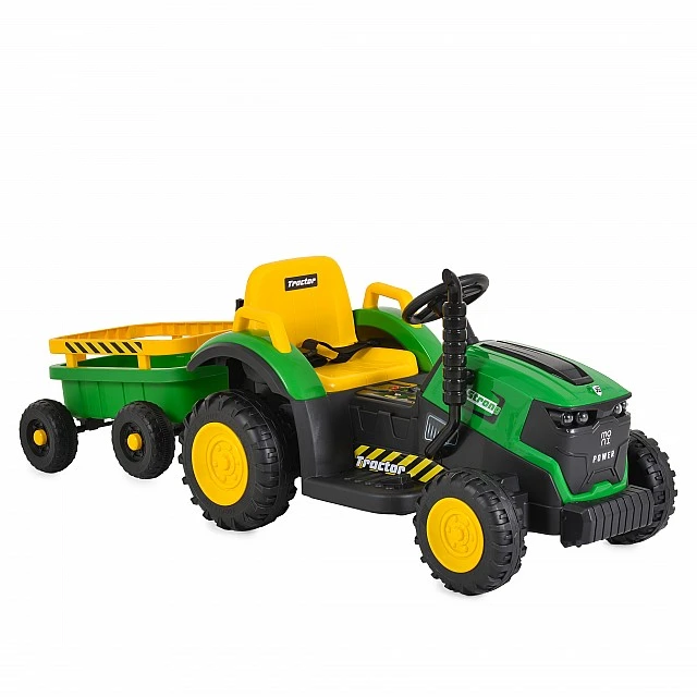 Battery-powered tractor Terron green