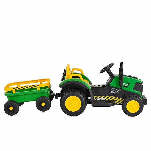 Battery-powered tractor Terron green