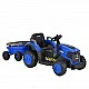 Battery-powered tractor Terron blue