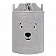 Toy storage basket 35x45 cm Nori gray