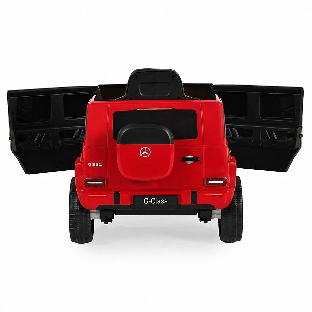 Battery-powered SUV Mercedes Benz G580, red